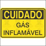 Cuidado - Gás inflamável